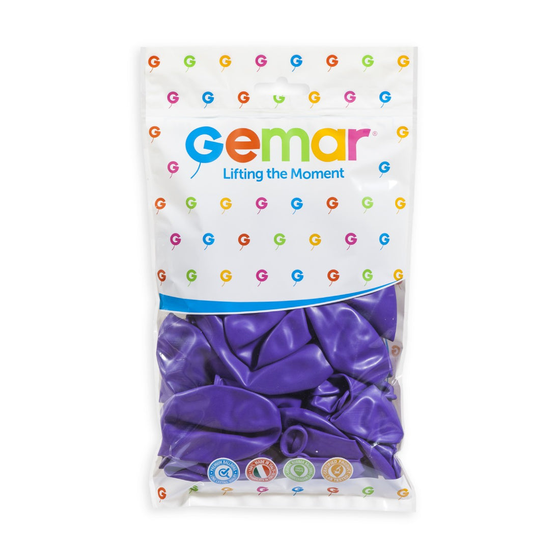 Gemar 13" Lavender #049 G120 50pcs Round Balloon — Italian store pack original 1200px