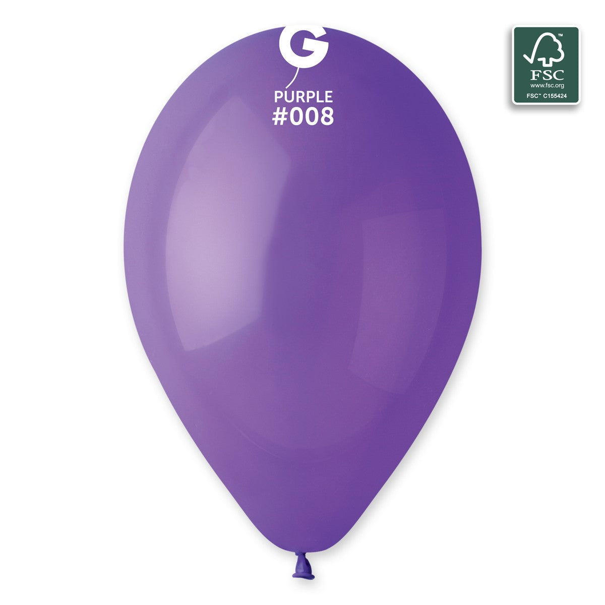 Gemar 13" Purple #008 G120 50pcs Round Balloon — Italian store beauty original 1200px