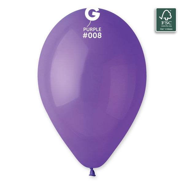 Gemar 13" Purple #008 G120 50pcs Round Balloon — Italian store beauty original 1200px