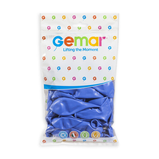 Gemar 13" Periwinkle #075 G120 50pcs Round Balloon — Italian store pack original 1200px