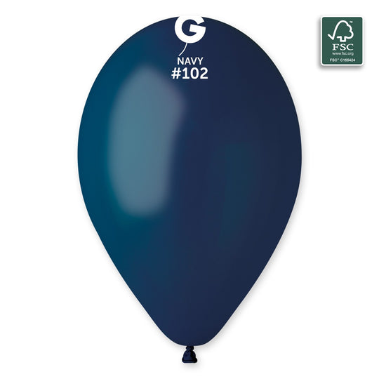 Gemar 13" Navy #102 G120 50pcs Round Balloon — Italian store beauty original 1200px