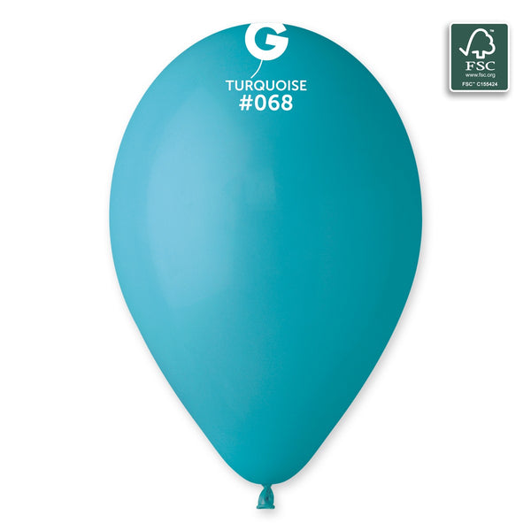 Gemar 13" Turquoise #068 G120 50pcs Round Balloon — Italian store beauty original 1200px