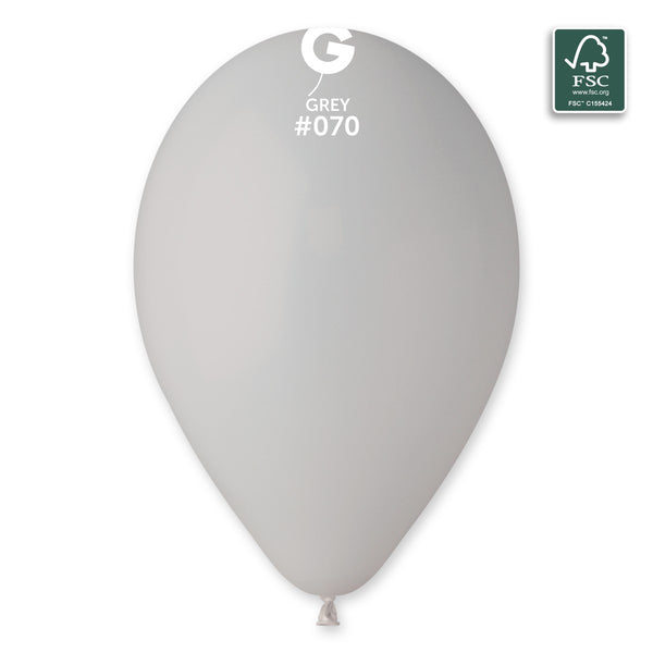 Gemar 13" Grey #070 G120 50pcs Round Balloon — Italian store beauty original 1200px