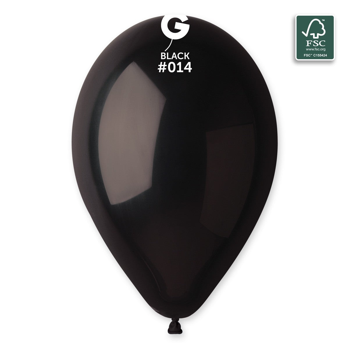 Gemar 13" Black #014 G120 50pcs Round Balloon — Italian store beauty original 1200px