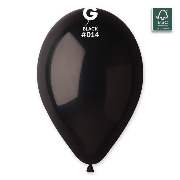Gemar 13" Black #014 G120 50pcs Round Balloon — Italian store beauty original 1200px