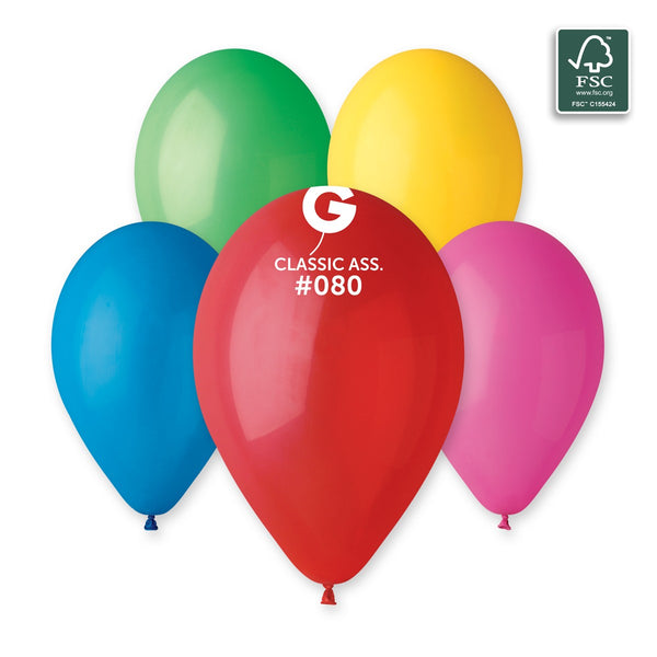 Gemar 13" Assorted #080 G120 50pcs Round Balloon — Italian store beauty original 1200px