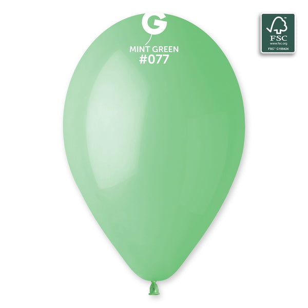 Gemar 13" Mint Green #077 G120 50pcs Round Balloon — Italian store beauty original 1200px