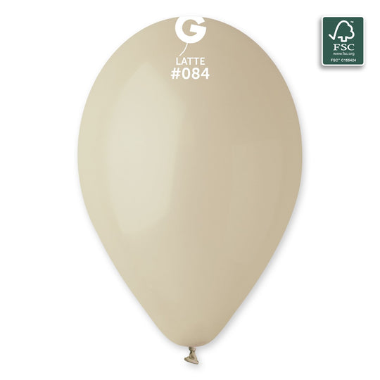 Gemar 13" Latte #084 G120 50pcs Round Balloon — Italian store beauty original 1200px