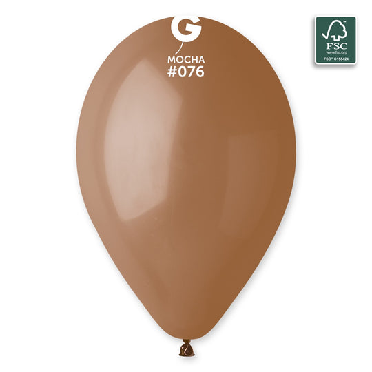 Gemar 13" Mocha #076 G120 50pcs Round Balloon — Italian store beauty original 1200px