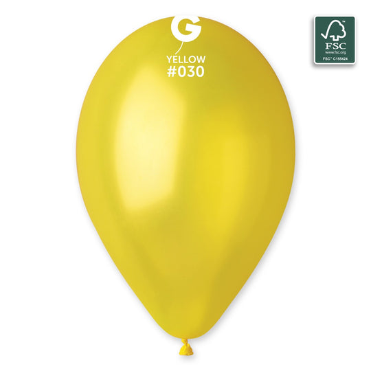 Gemar 13" Metallic Assorted #082 GM120 50pcs Round Balloon — Italian store pack original 1200px