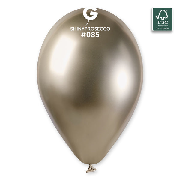Gemar 13" Shiny Prosecco #085 GB120 50pcs Round Balloon — Italian store beauty original 1200px