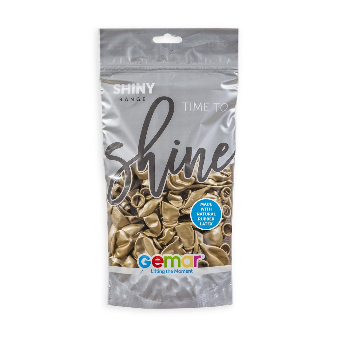 Gemar 13" Shiny Gold latex balloons, 50pcs bag