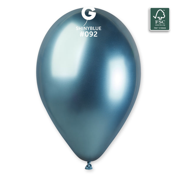 Gemar 13" Shiny Blue #092 GB120 50pcs Round Balloon — Italian store beauty original 1200px
