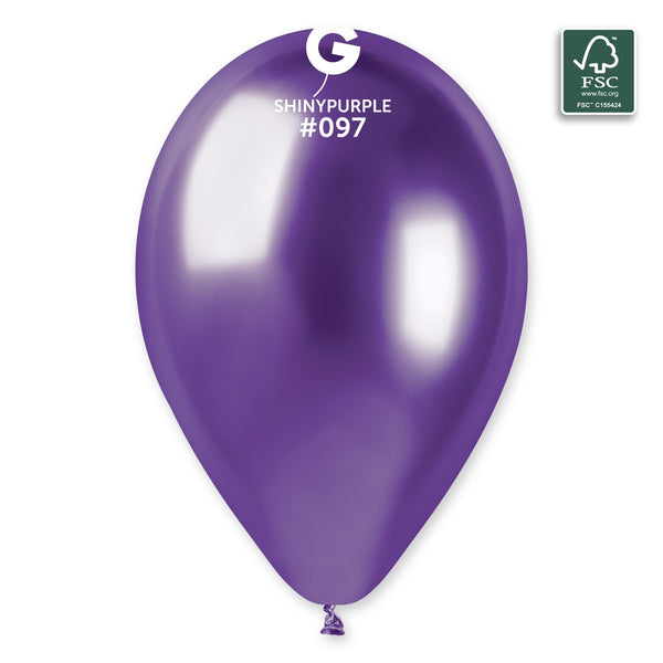 Gemar 13" Shiny Purple #097 GB120 50pcs Round Balloon — Italian store beauty original 1200px