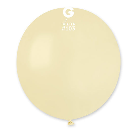 Gemar 19" Butter #103 G19 25pcs Round Balloon — Italian store beauty original 1200px