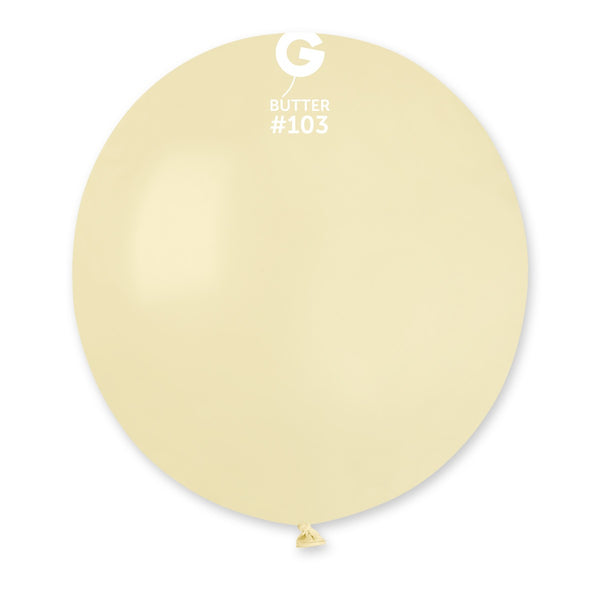 Gemar 19" Butter #103 G19 25pcs Round Balloon — Italian store beauty original 1200px
