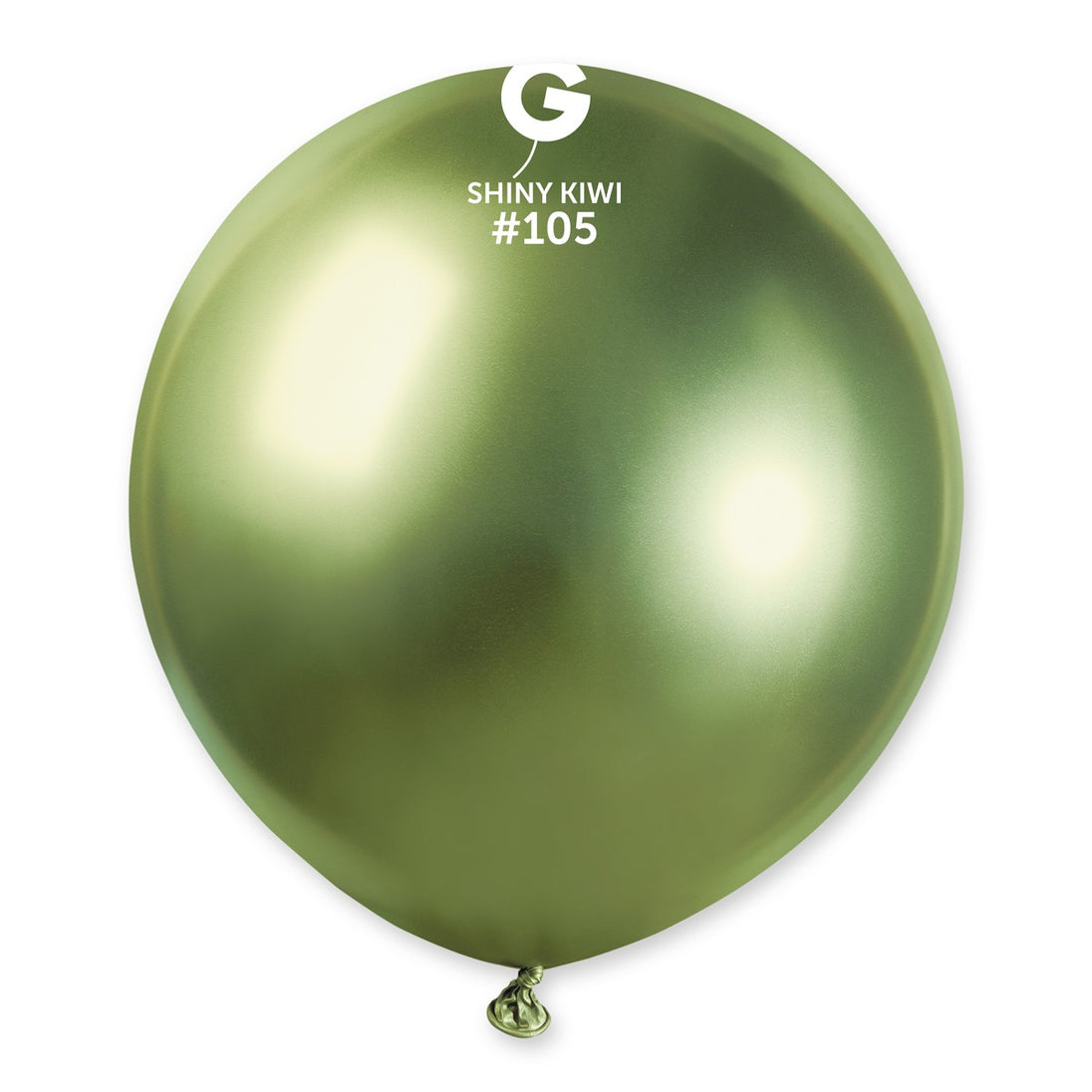 Gemar 19" Shiny Kiwi #105 GB150 25pcs Round Balloon — Italian store beauty original 1200px