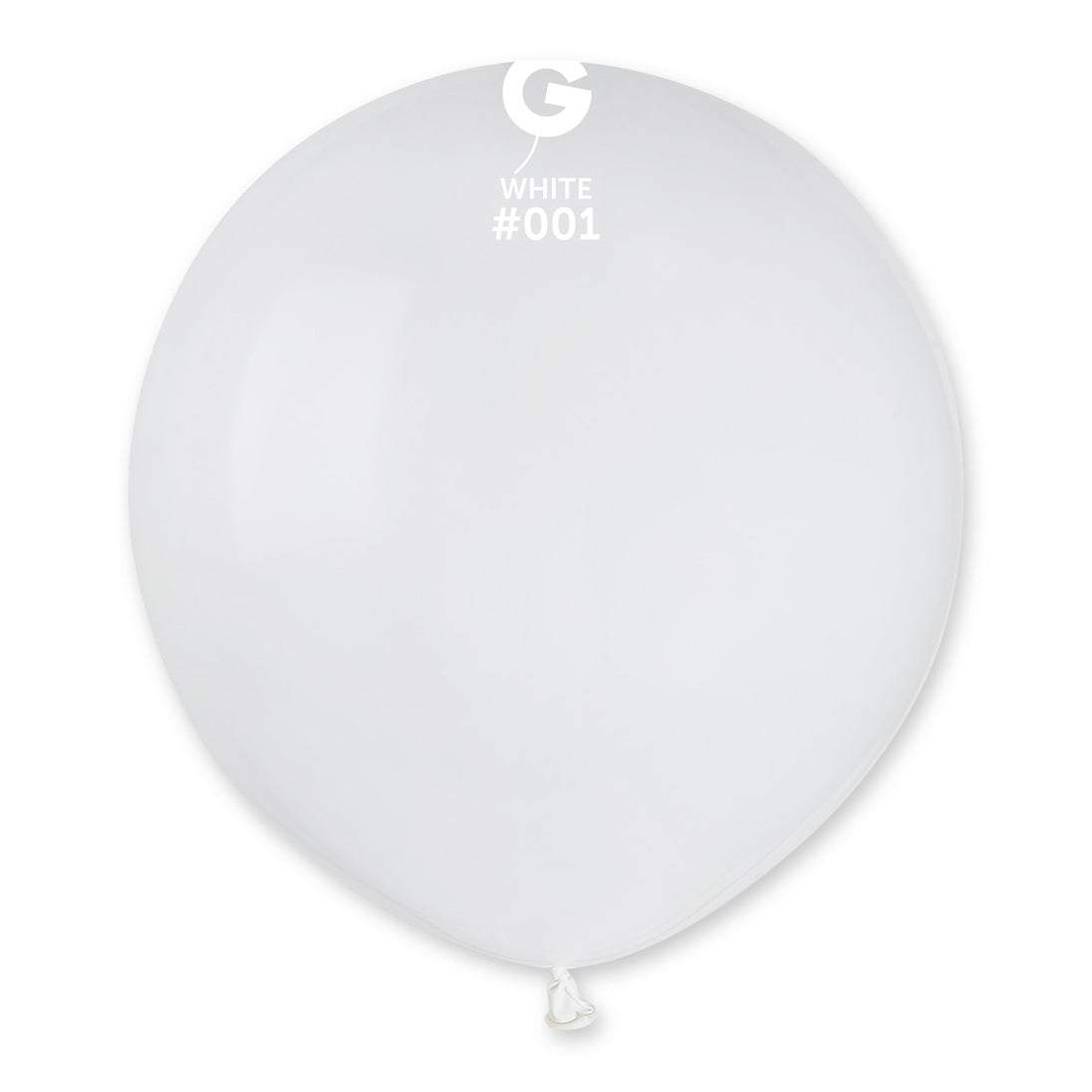 Gemar 19" White #001 G19 25pcs Round Balloon — Italian store beauty original 1200px