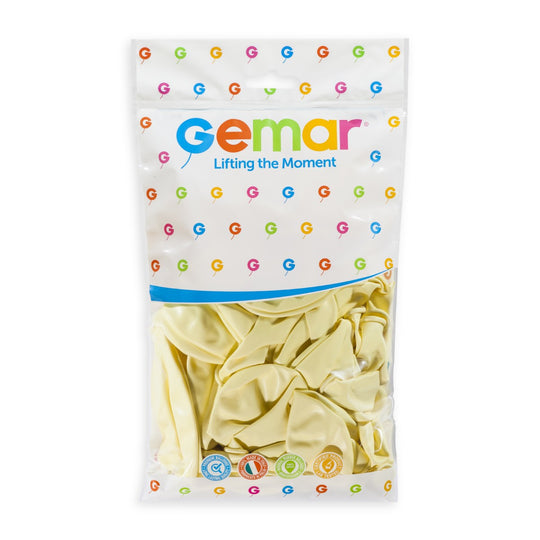 Gemar 19" Ivory #059 G19 25pcs Round Balloon — Italian store pack original 1200px