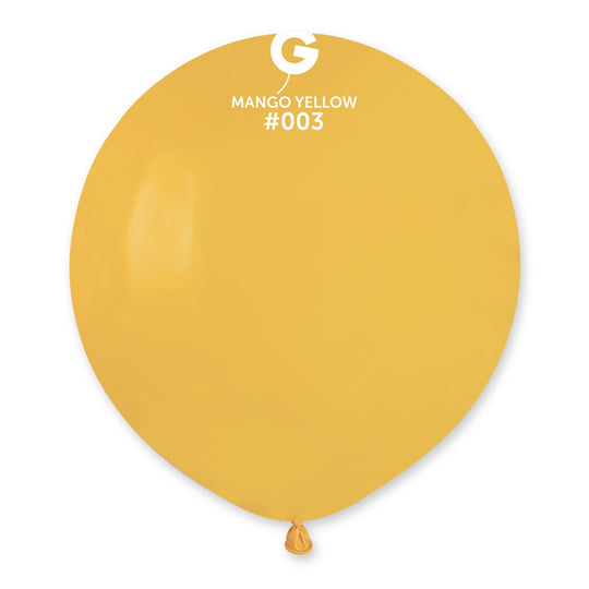 Gemar 19" Yellow #003 G19 25pcs Round Balloon — Italian store beauty original 1200px