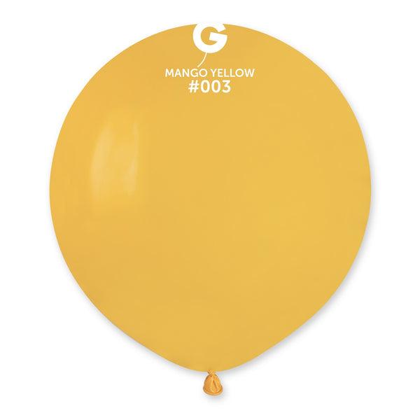 Gemar 19" Yellow #003 G19 25pcs Round Balloon — Italian store beauty original 1200px