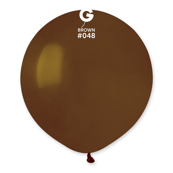 Gemar 19" Brown #048 G19 25pcs Round Balloon — Italian store beauty original 1200px