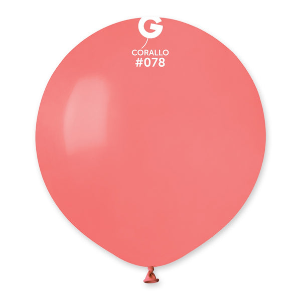 Gemar 19" Corallo #078 G19 25pcs Round Balloon — Italian store beauty original 1200px