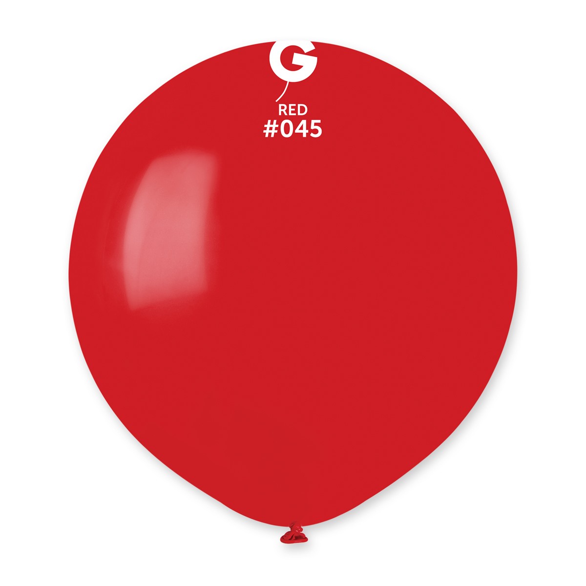 Gemar 19" Red #045 G19 25pcs Round Balloon — Italian store beauty original 1200px
