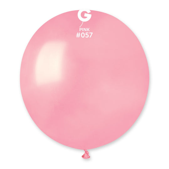 Gemar 19" Pink #057 G19 25pcs Round Balloon — Italian store beauty original 1200px