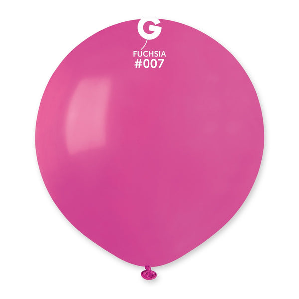 Gemar 19" Fuchsia #007 G19 25pcs Round Balloon — Italian store beauty original 1200px