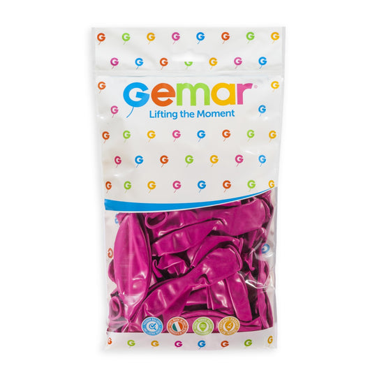 Gemar 19" Fuchsia #007 G19 25pcs Round Balloon — Italian store pack original 1200px
