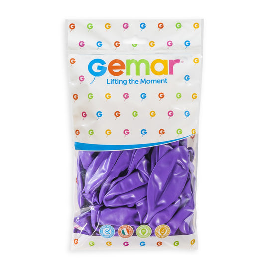 Gemar 19" Lavender #049 G19 25pcs Round Balloon — Italian store pack original 1200px