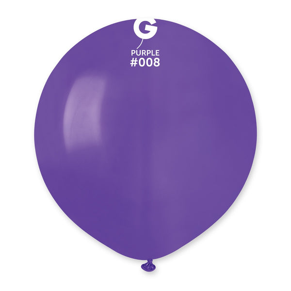 Gemar 19" Purple #008 G19 25pcs Round Balloon — Italian store beauty original 1200px