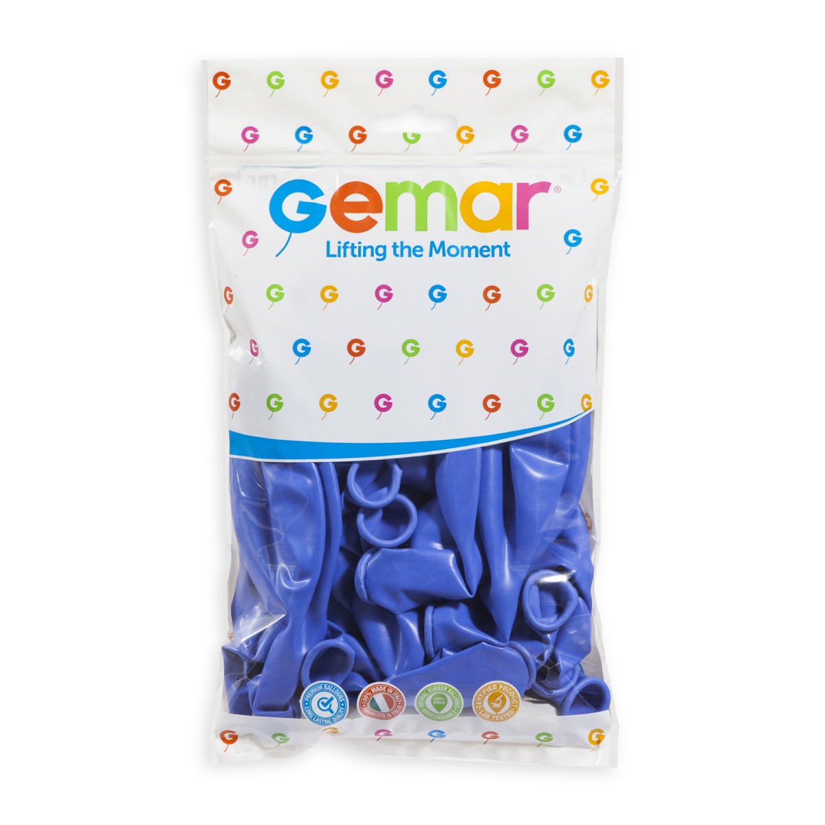 Gemar 19" Periwinkle #075 G19 25pcs Round Balloon — Italian store pack original 1200px