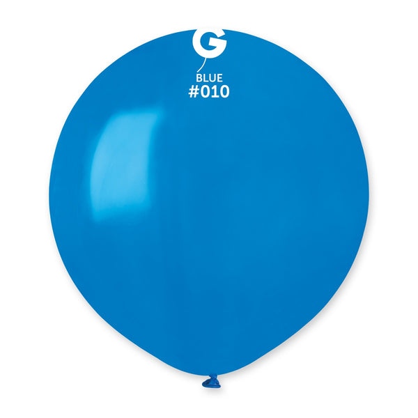 Gemar 19" Blue #010 G19 25pcs Round Balloon — Italian store beauty original 1200px