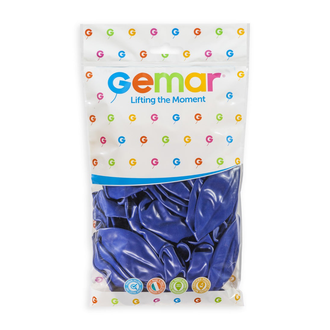 Gemar 19" Royal Blue #046 G19 25pcs Round Balloon — Italian store pack original 1200px