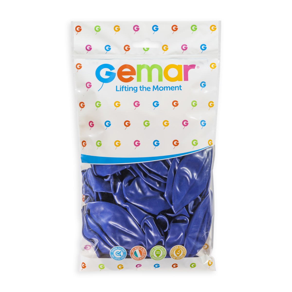 Gemar 19" Royal Blue #046 G19 25pcs Round Balloon — Italian store pack original 1200px
