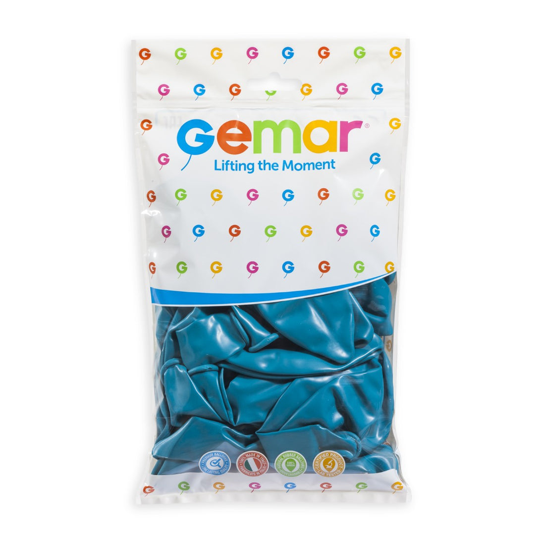 Gemar 19" Turquoise #068 G19 25pcs Round Balloon — Italian store pack original 1200px