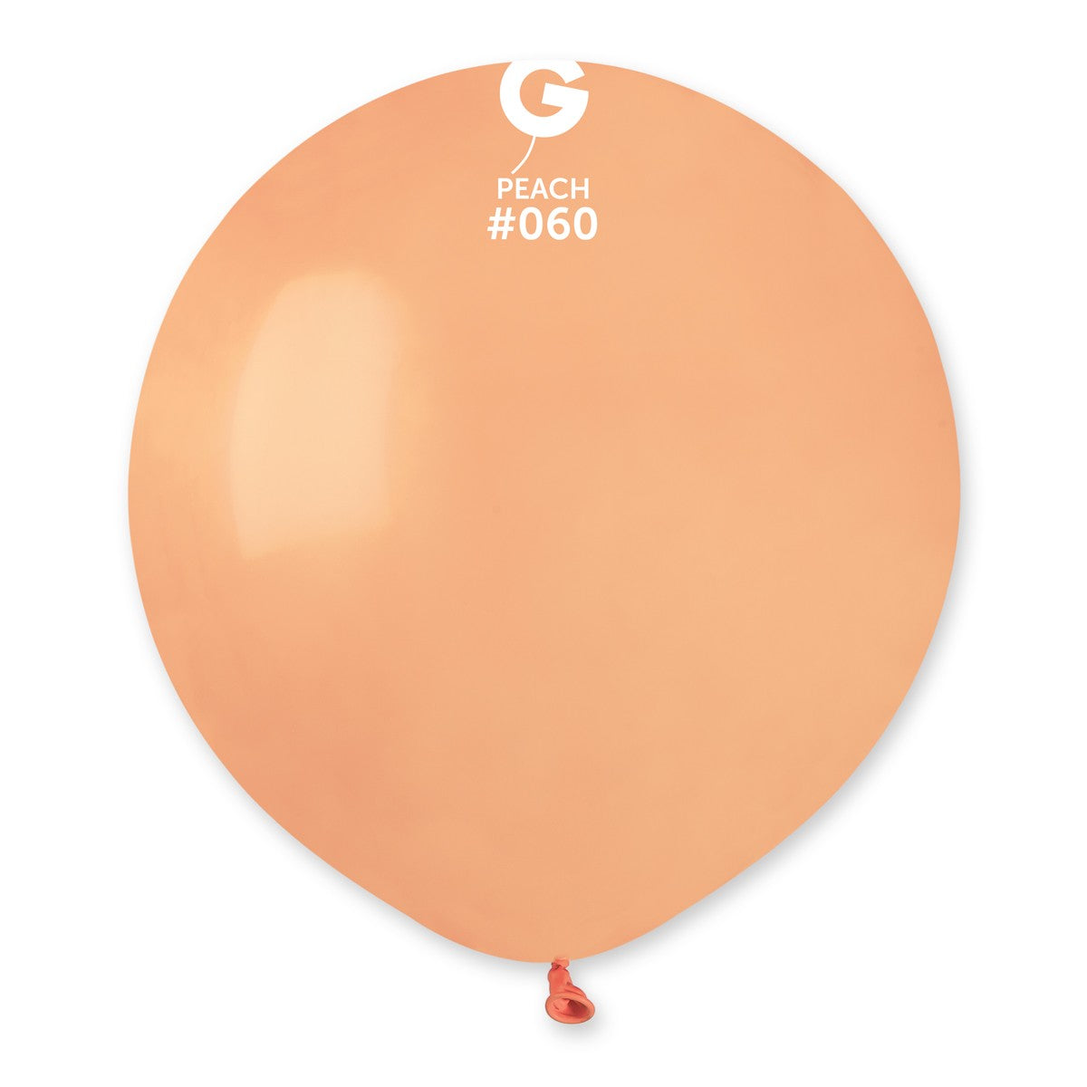 Gemar 19" Peach #060 G19 25pcs Round Balloon — Italian store beauty original 1200px