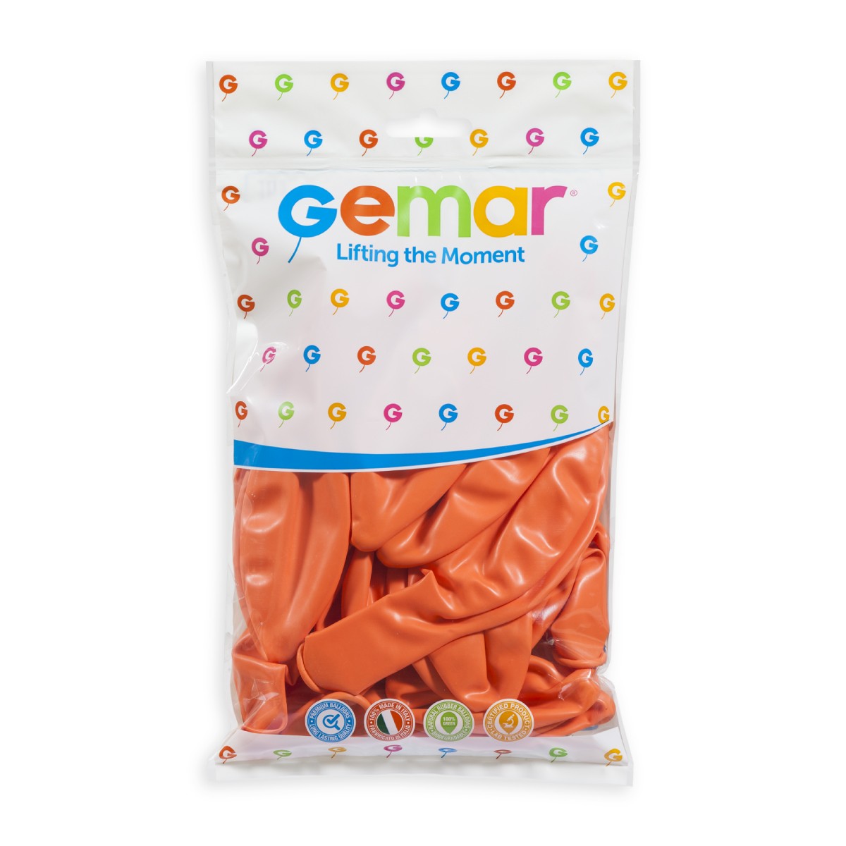 Gemar 19" Peach #060 G19 25pcs Round Balloon — Italian store pack original 1200px
