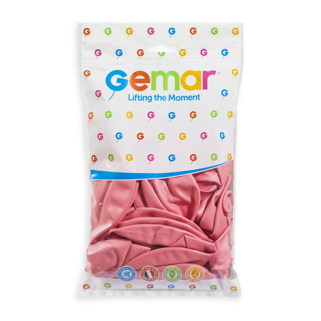 Gemar 19" Baby Pink #073 G19 25pcs Round Balloon — Italian store pack original 1200px