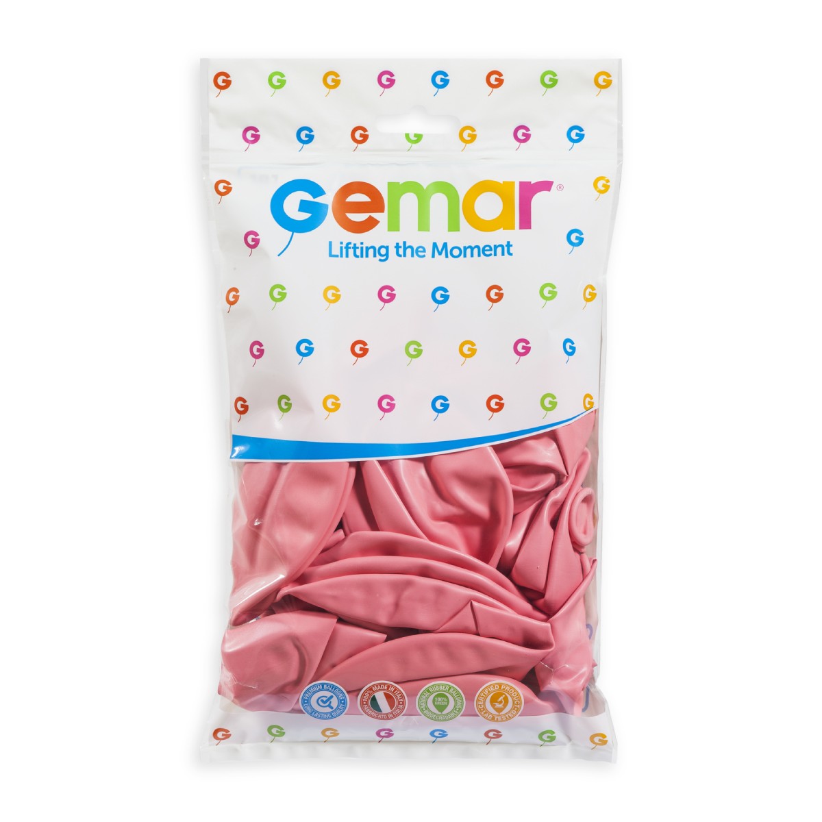 Gemar 19" Baby Pink #073 G19 25pcs Round Balloon — Italian store pack original 1200px
