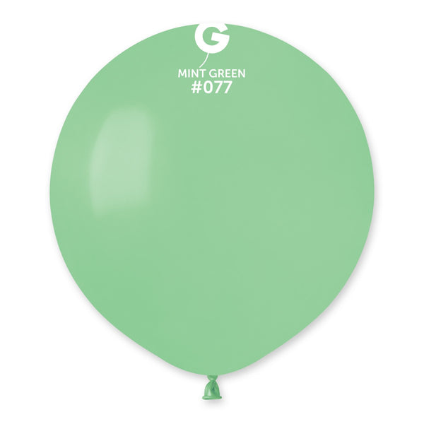 Gemar 19" Mint Green #077 G19 25pcs Round Balloon — Italian store beauty original 1200px