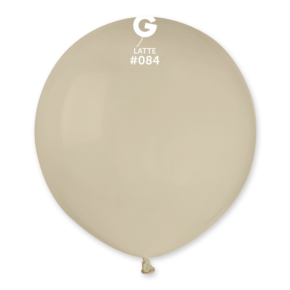 Gemar 19" Latte #084 G19 25pcs Round Balloon — Italian store beauty original 1200px
