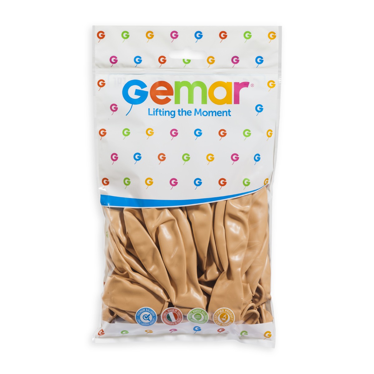 Gemar 19" Blush #069 G19 25pcs Round Balloon — Italian store pack original 1200px