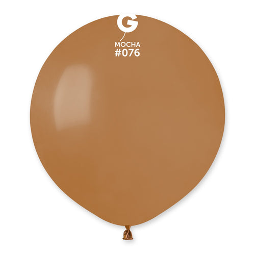 Gemar 19" Mocha #076 G19 25pcs Round Balloon — Italian store beauty original 1200px