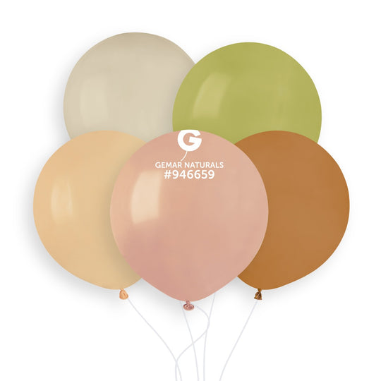 Gemar 19" Naturals #946659 G19 25pcs Round Balloon — Italian store beauty original 1200px