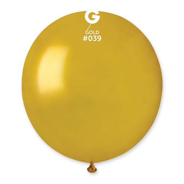 Gemar 19" Metallic Gold #039 GM19 25pcs Round Balloon — Italian store beauty original 1200px