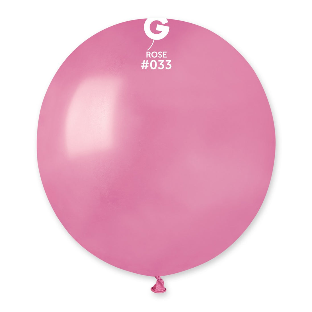 Gemar 19" Metallic Rose #033 GM19 25pcs Round Balloon — Italian store beauty original 1200px