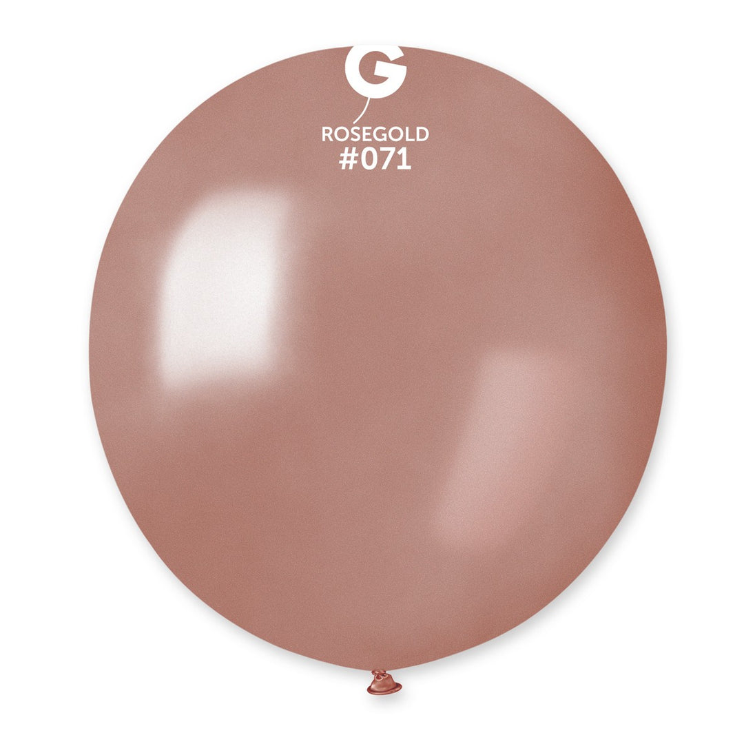 Gemar 19" Metallic Rose Gold #071 GM19 25pcs Round Balloon — Italian store beauty original 1200px